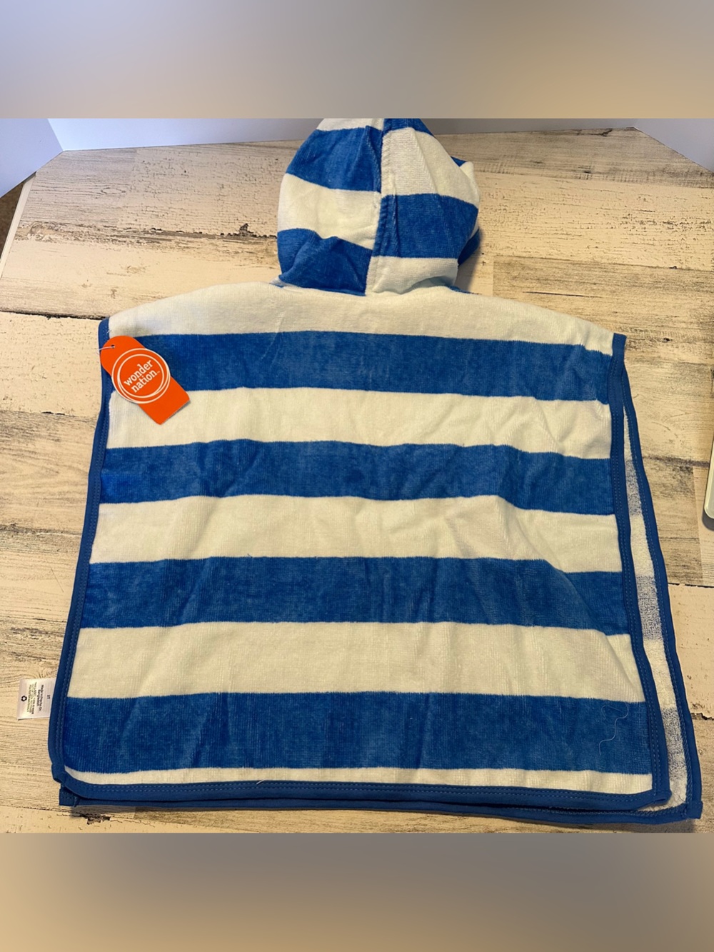 Wonder Nation Bath Cape Towel With Hood Size 2T NEW - Picture 4 of 4